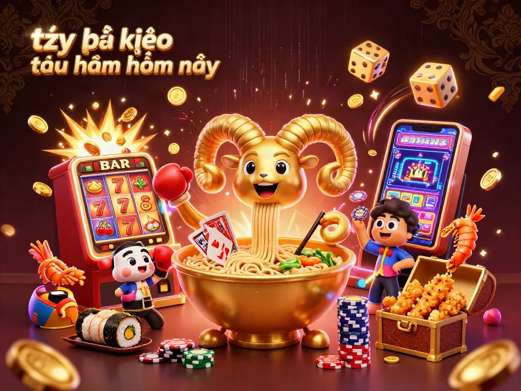 Tỷ lệ kèo nhà cái hôm nay showcases vibrant 3D cartoon characters and casino elements thrillingly engaging gamblers.